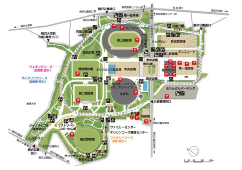 駒沢オリンピック公園マップ